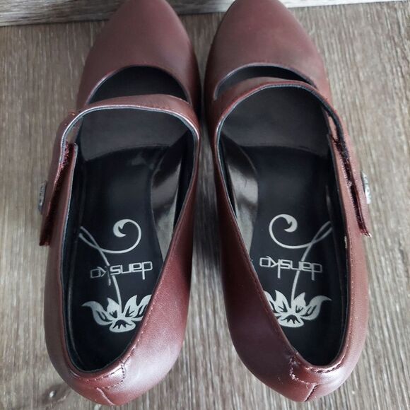 Dansko Betty Mary Jane Pumps Shoes Brown Leather Size 36 - Picture 6 of 10